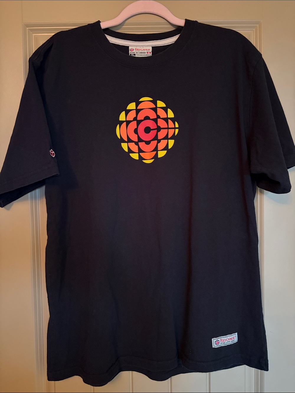 Red Canoe National Heritage Brands CBC Gem Logo Black Tee XL 100% Cotton